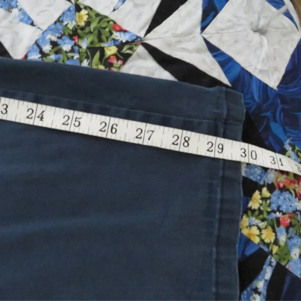 Lee All Day Pant Women's Sz 8 Med Dark Blue Brushed Denim - Picture 10 of 11